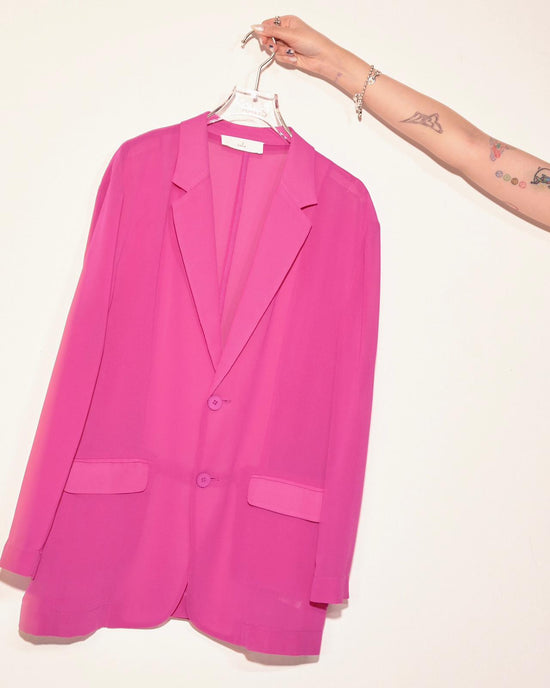 aalis DELLA oversized blazer (Magenta chiffon)