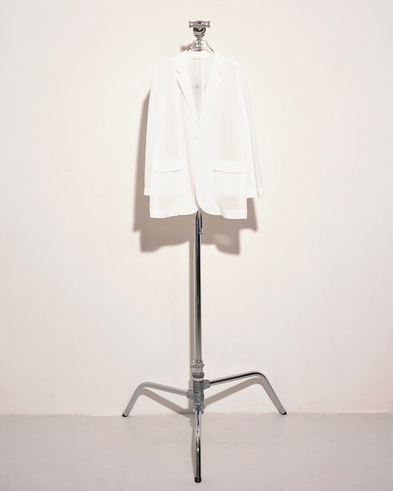 aalis DELLA oversized blazer (White chiffon)