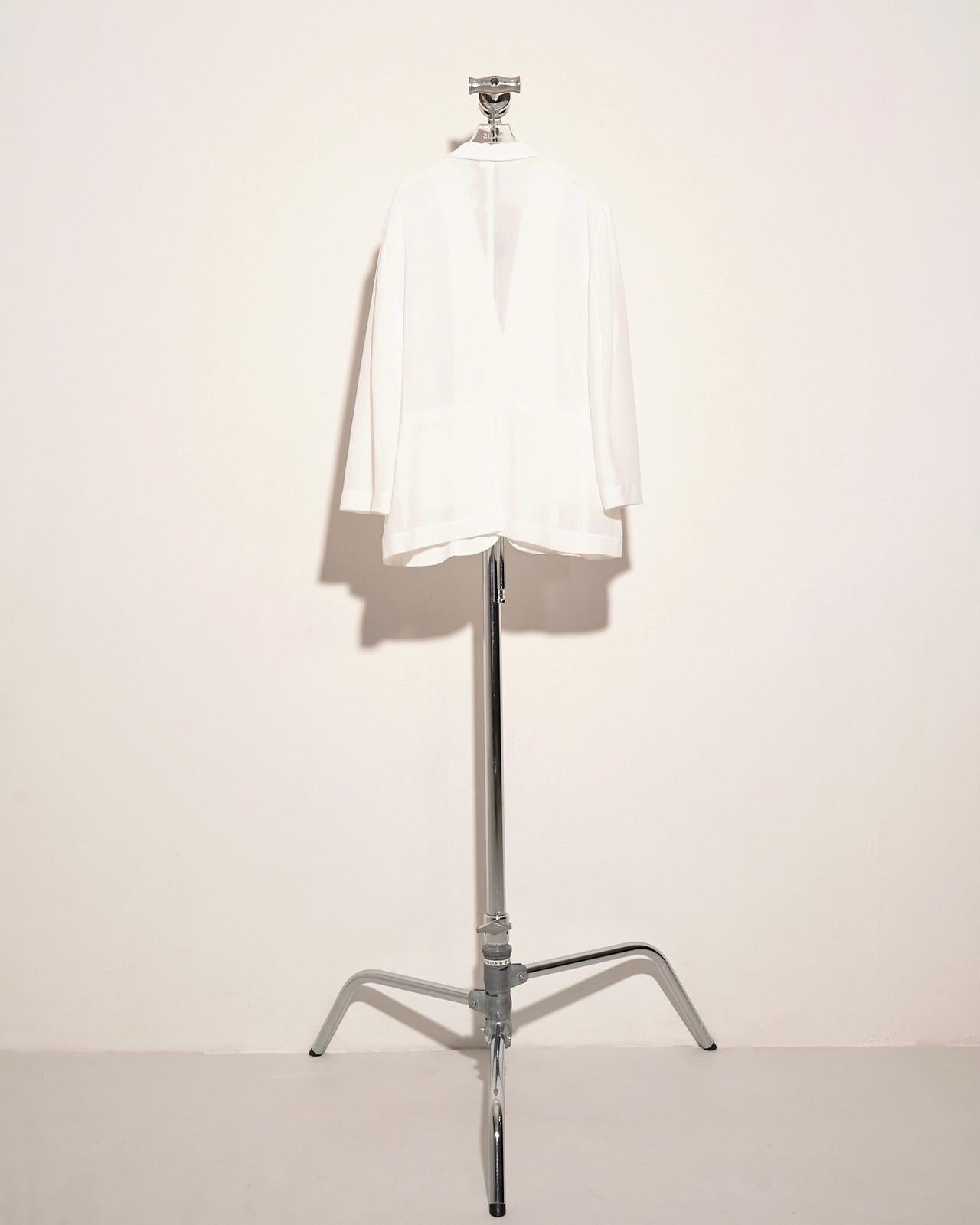 aalis DELLA oversized blazer (White chiffon)