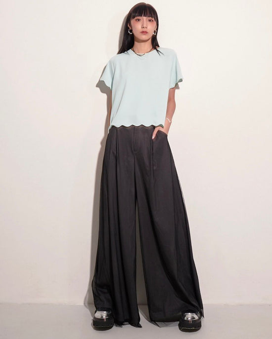 aalis ABIAH scallop hem S/S Top (Mint)