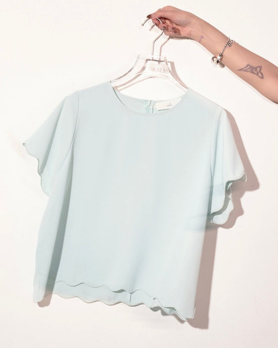 aalis ABIAH scallop hem S/S Top (Mint)