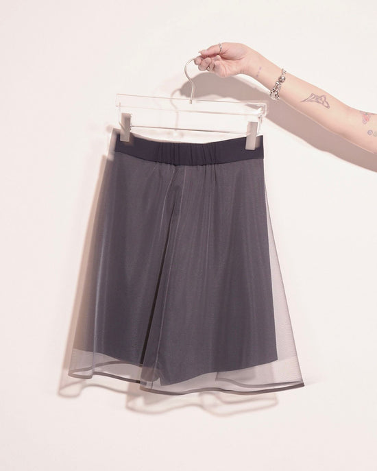 aalis ANNY SS24 cape shorts (Navy charcoal)