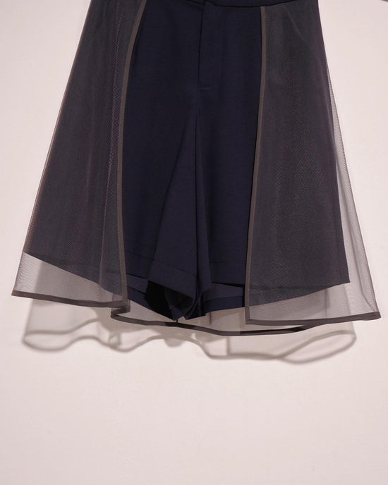 aalis ANNY SS24 cape shorts (Navy charcoal)