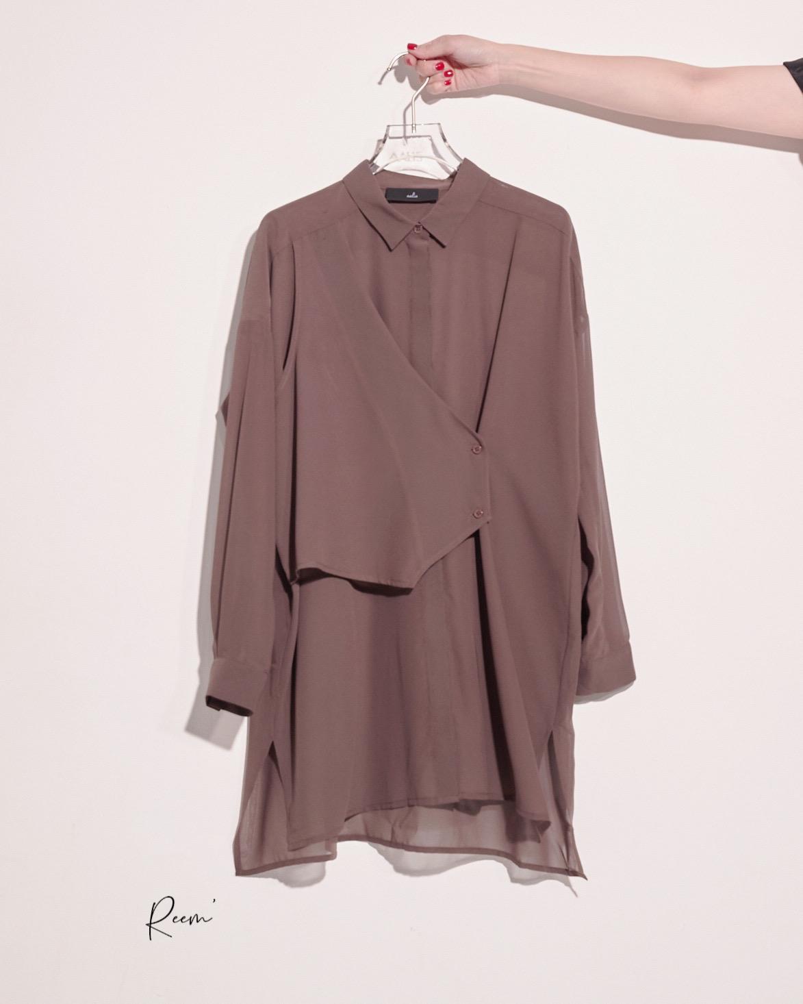 aalis REEM asymmetric waistcoat shirt (Coco)