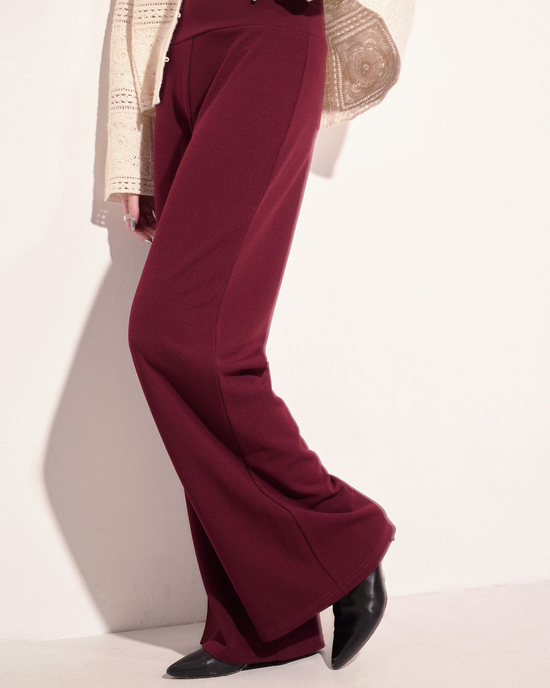 aalis LORICA fit and flare pants (Burgundy)