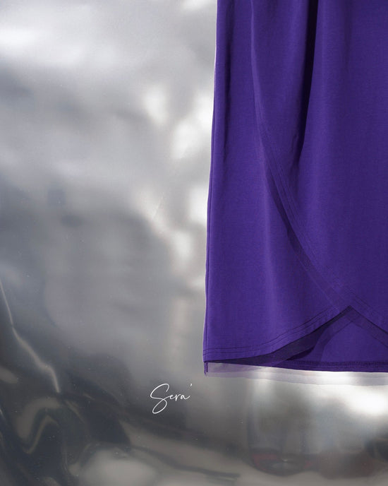 aalis SERA mesh trim details tulip skirt (Purple)