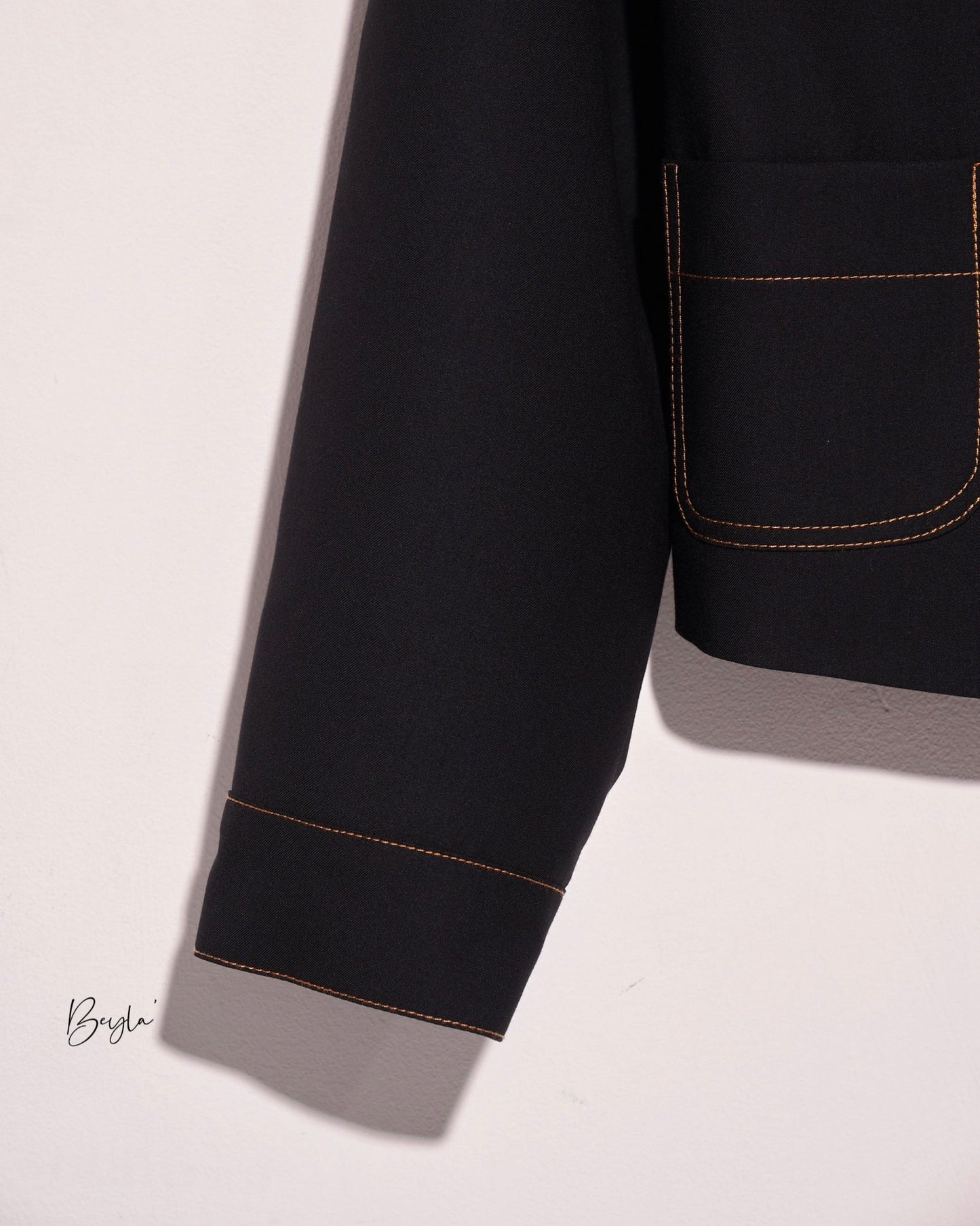 aalis BEYLA denim details suiting jacket (Black)