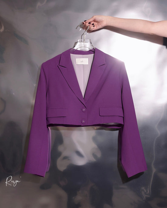 aalis RIYA super cropped blazer (Purple)