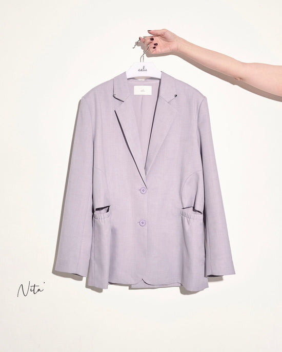 aalis NITA keyhole waist blazer (Lilac)