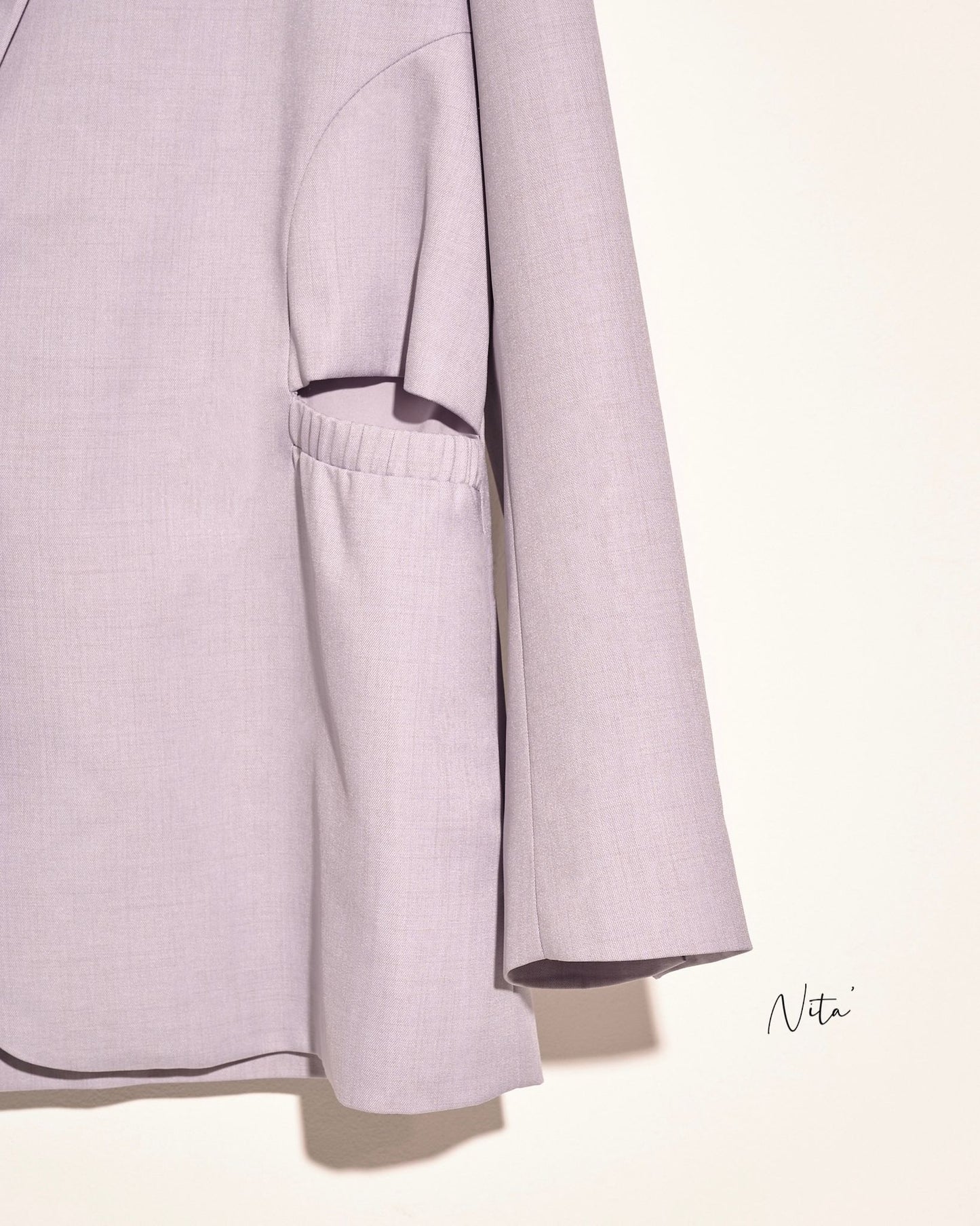 aalis NITA keyhole waist blazer (Lilac)