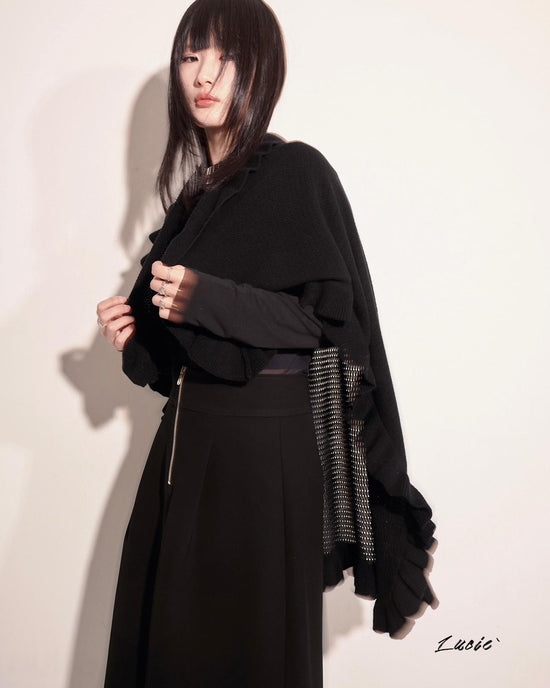 【预购】aalis LUCIE FW24 羊绒围巾 (黑色)