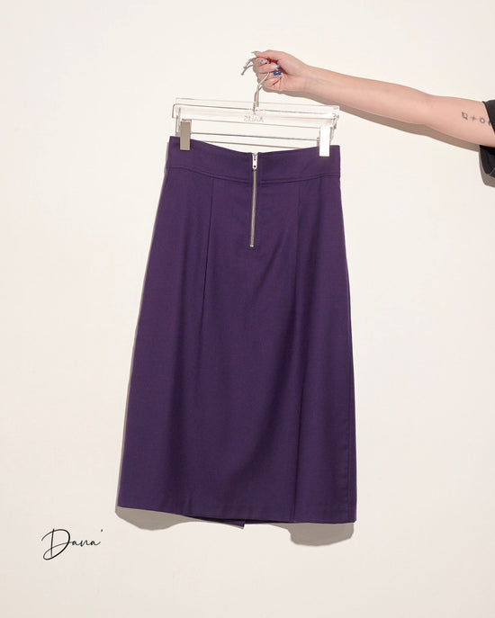 aalis DANA Zip front detail skirt (Purple)