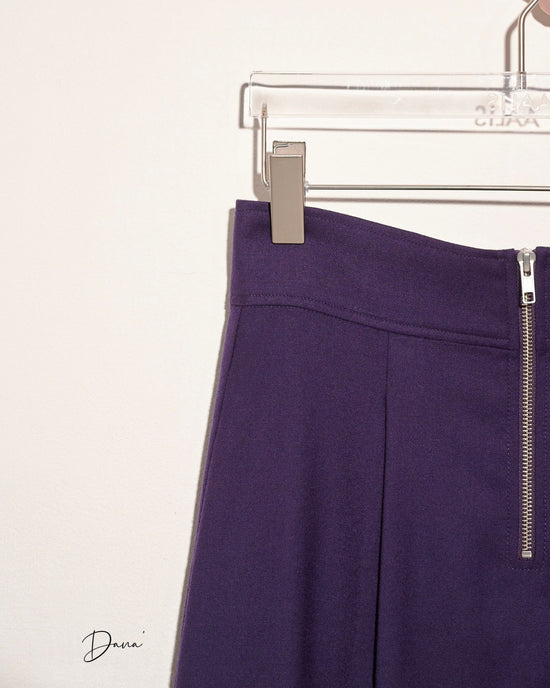 aalis DANA Zip front detail skirt (Purple)