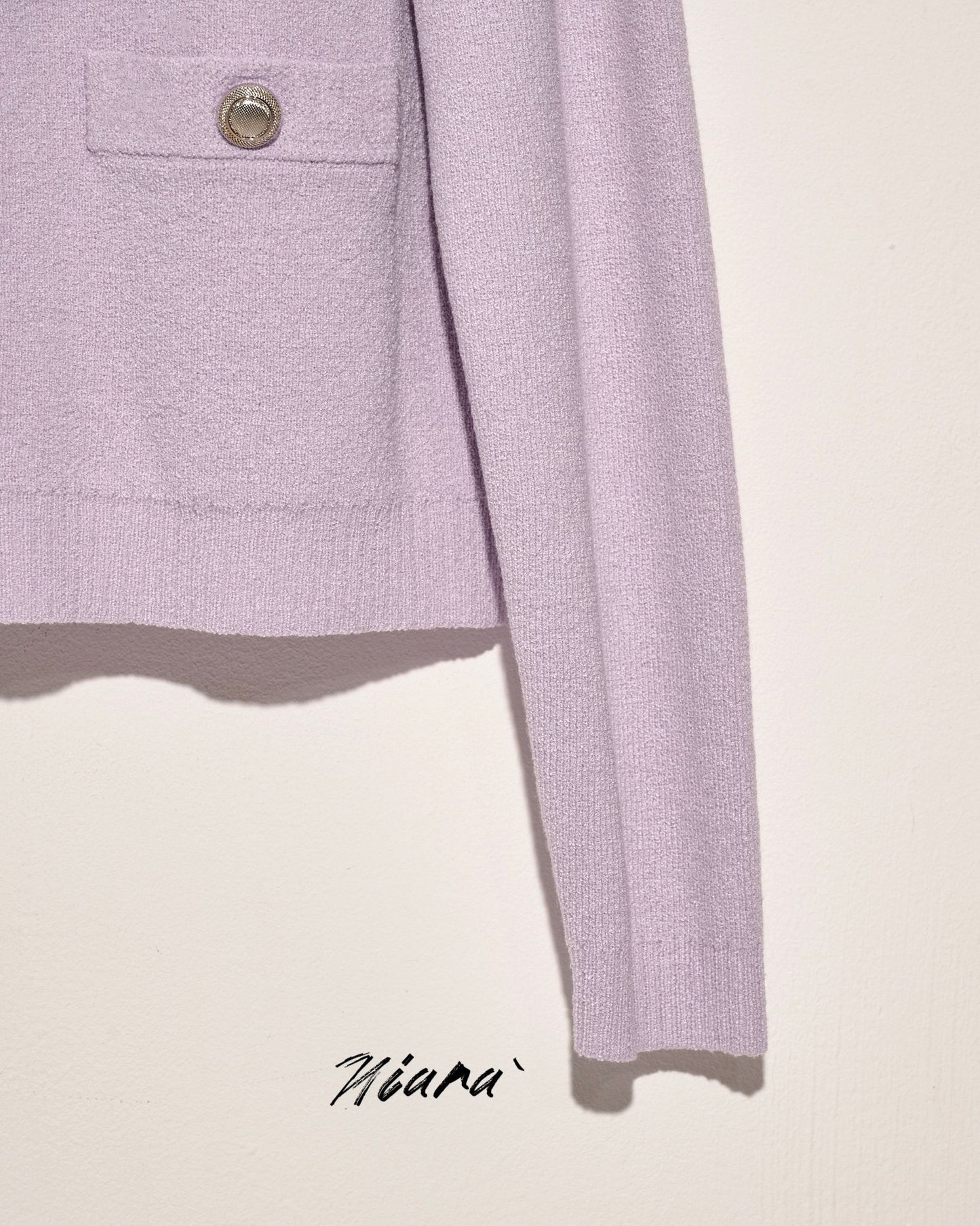 aalis NIARA 4 pockets roundneck cardigan (Lilac)