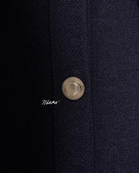 aalis NIARA 4 pockets roundneck cardigan (Navy)