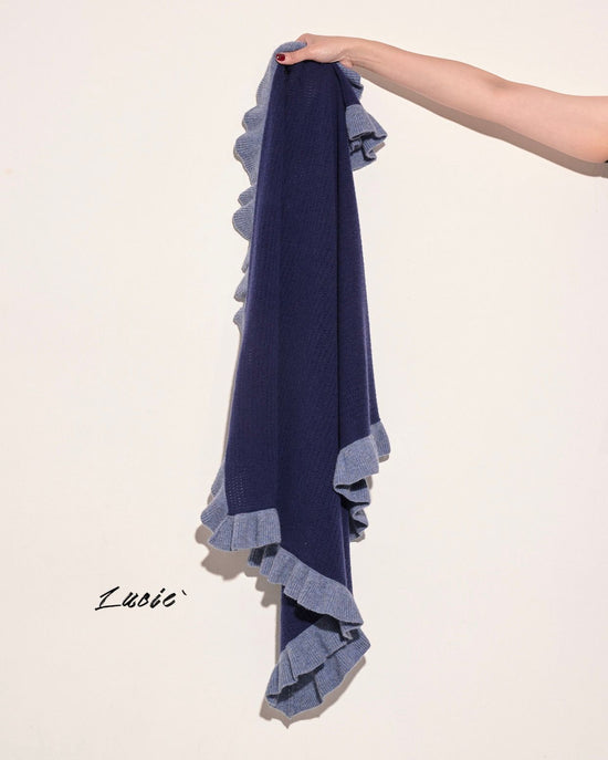 aalis LUCIE FW24 cashmere scarf (Navy mix)