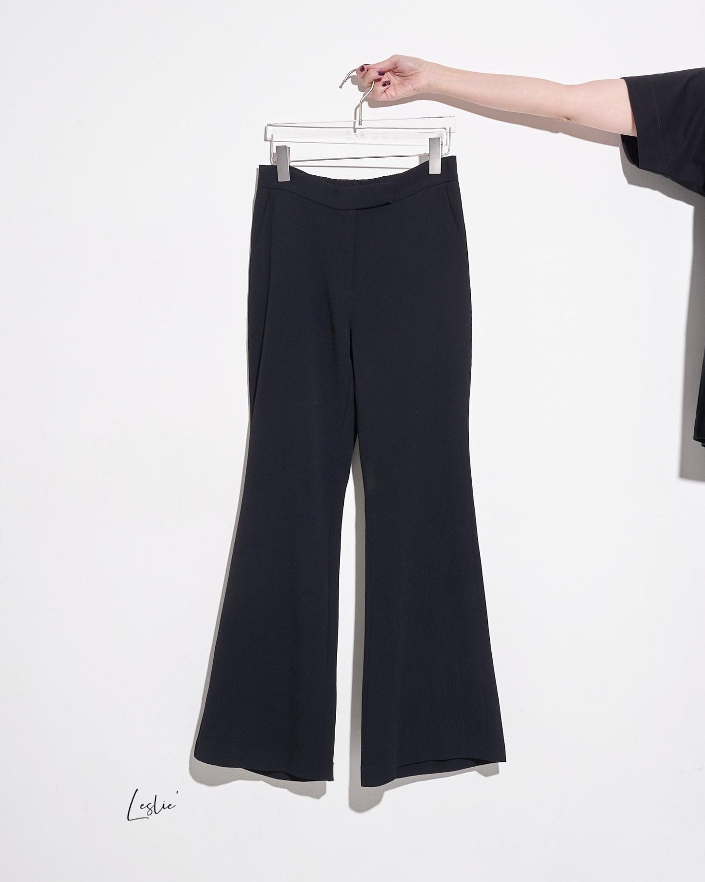 aalis LESLIE suiting flare pants (Black)