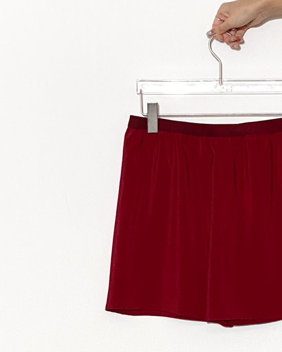aalis RIN mesh skirt with lining shorts (Burgundy)