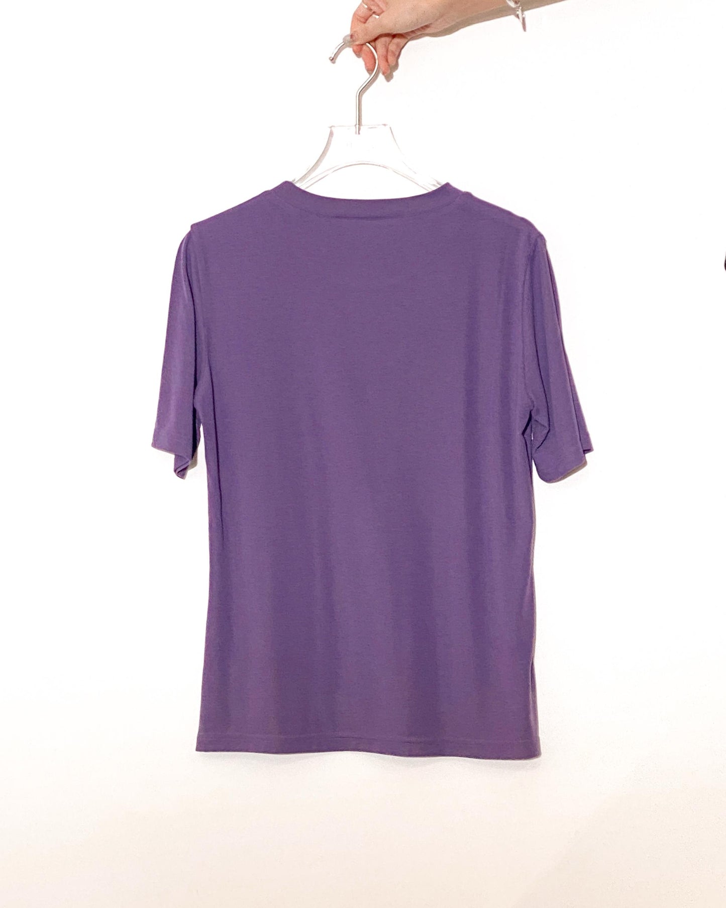 [Flash Promotion] aalis HARU fitted s/s cotton top (Purple)