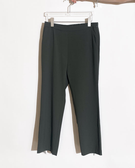 aalis HINI MESH mesh ruffle hem pants (Dark khaki)