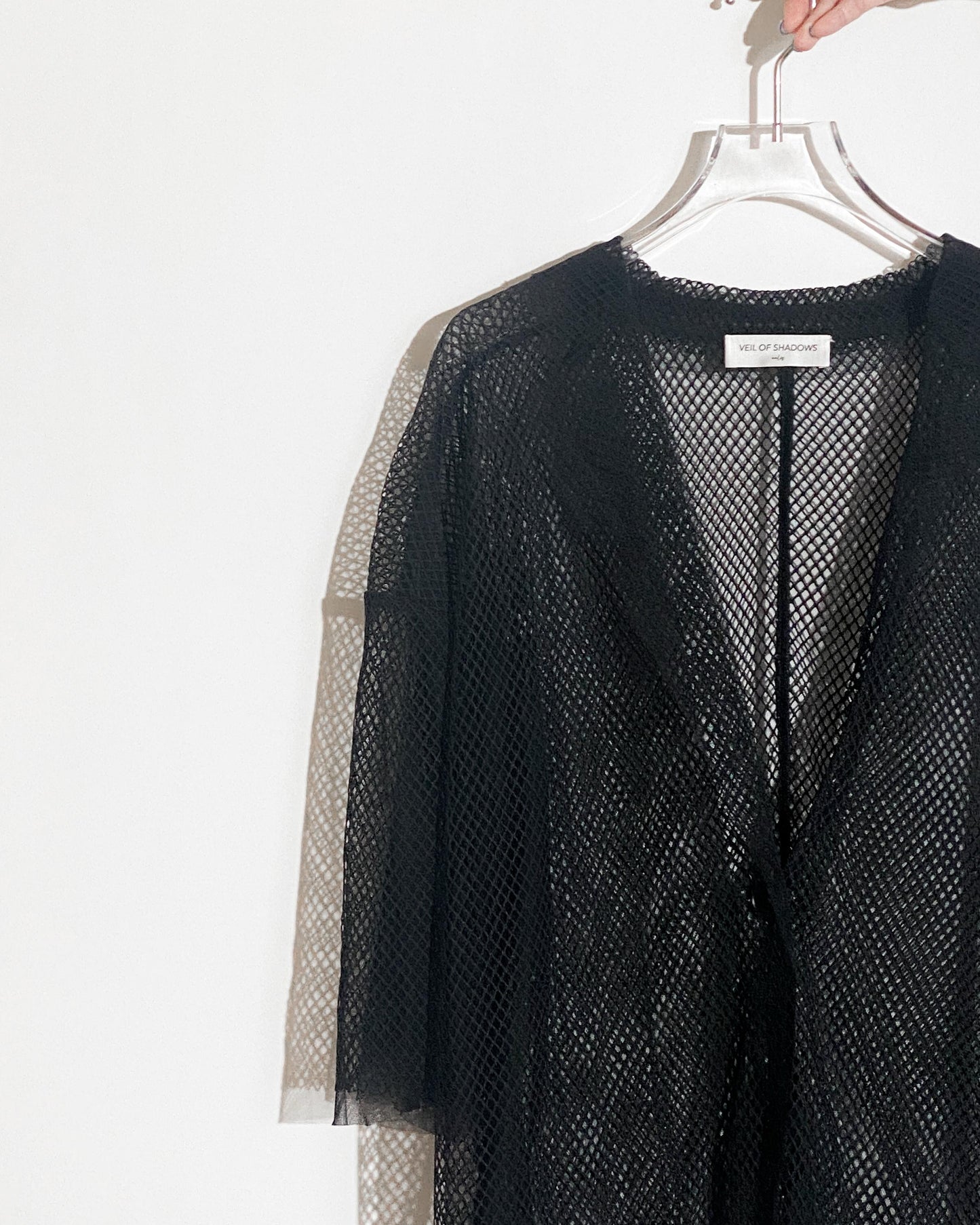 aalis BOYE SS26 fishnet mesh S/S blazer (Black)