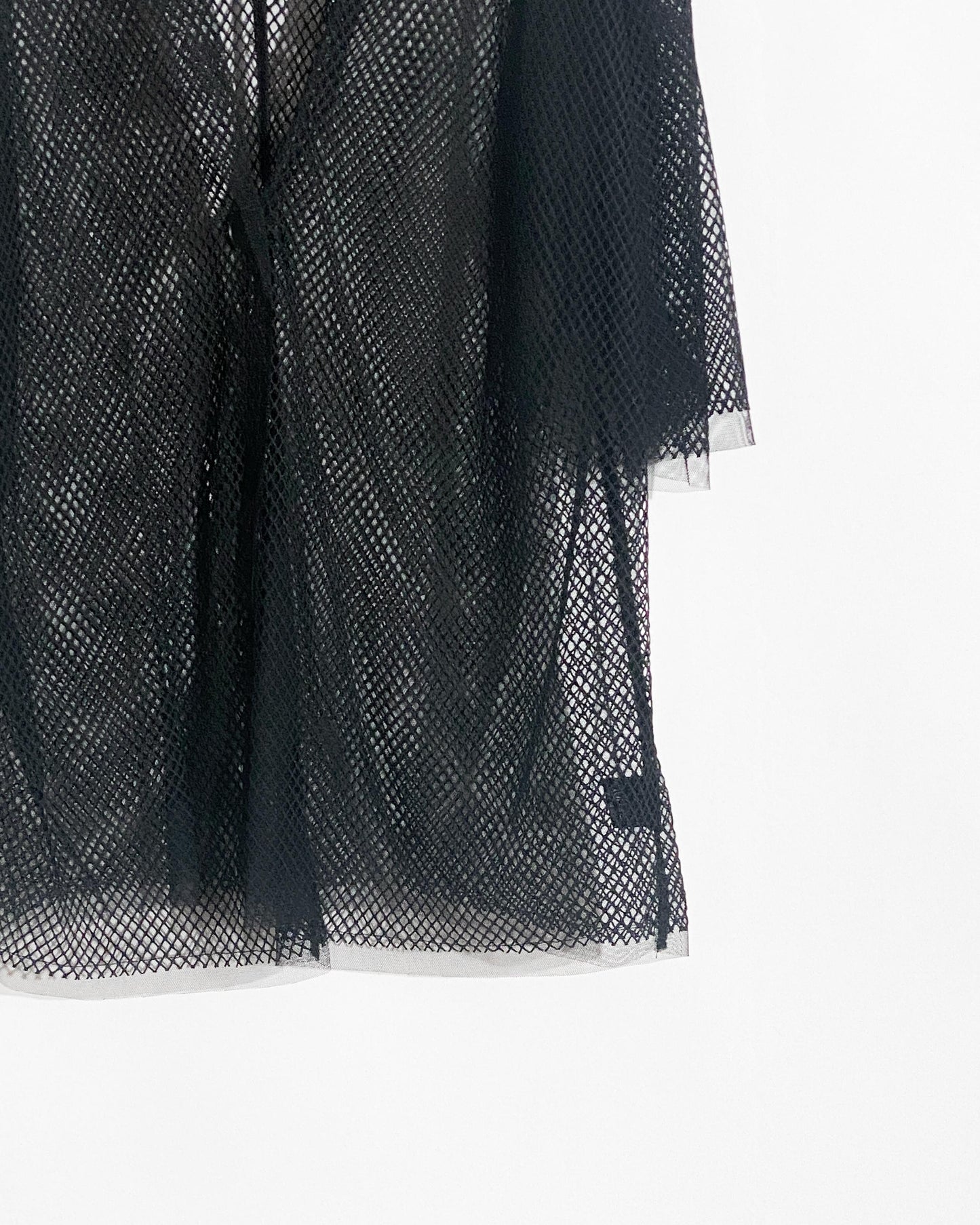 aalis BOYE SS26 fishnet mesh S/S blazer (Black)