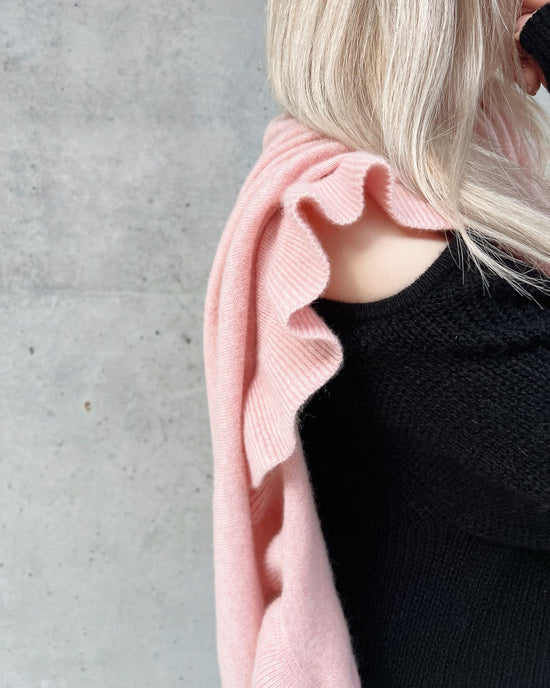 aalis LUCIE FW25 cashmere scarf (Heather Dusty Pink)