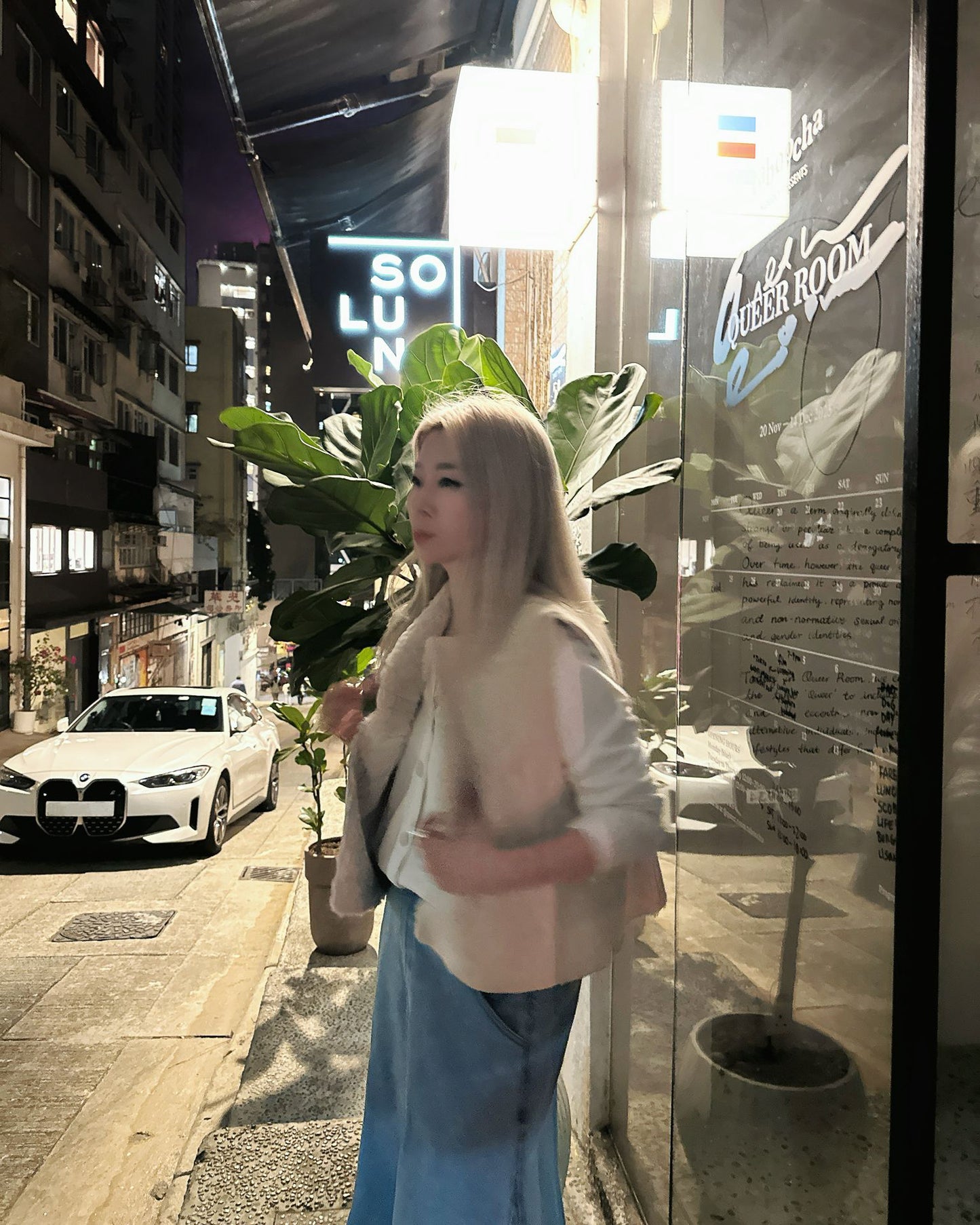 aalis KIMBER reversible faux fur vest (Light Beige)