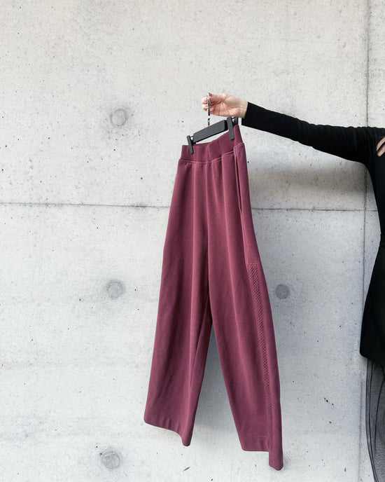 aalis REMY fishnet side panel track pants  (Plum)