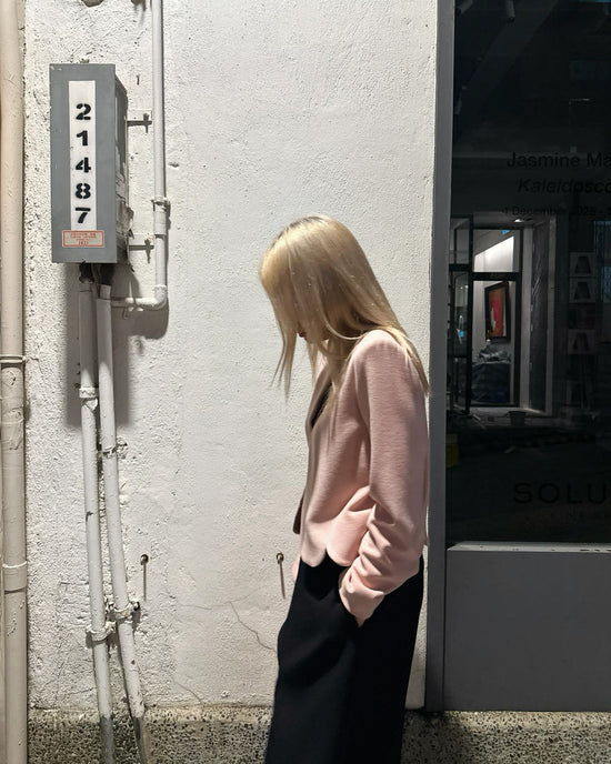 aalis MARNIE slit detail midi A line skirt (Black)