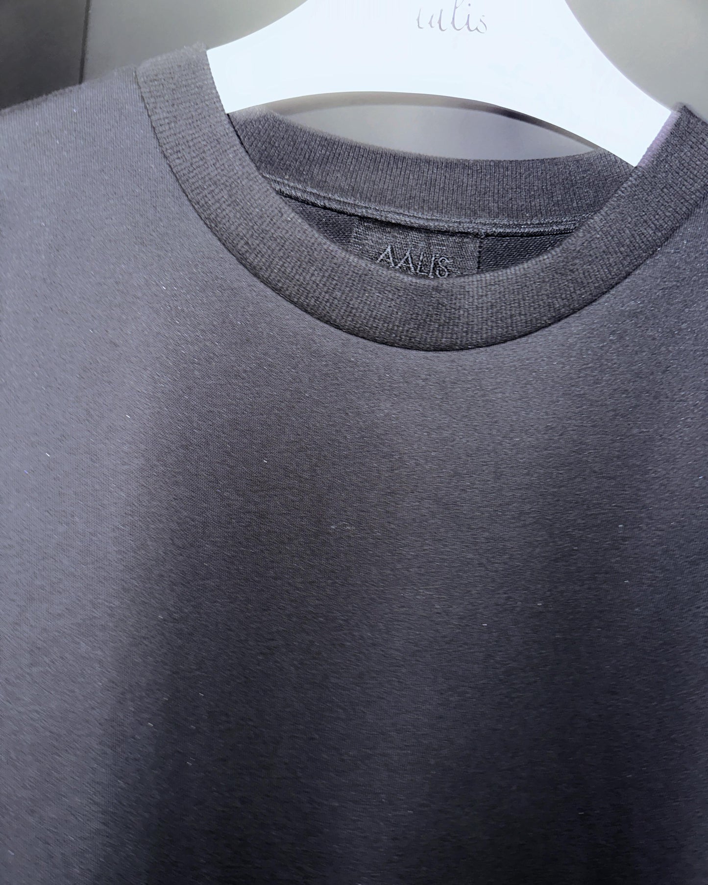 aalis ASENKA sleeves mesh ruching (Grey Blue)