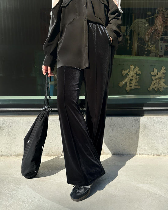 aalis IZZY velvet pants (Black)