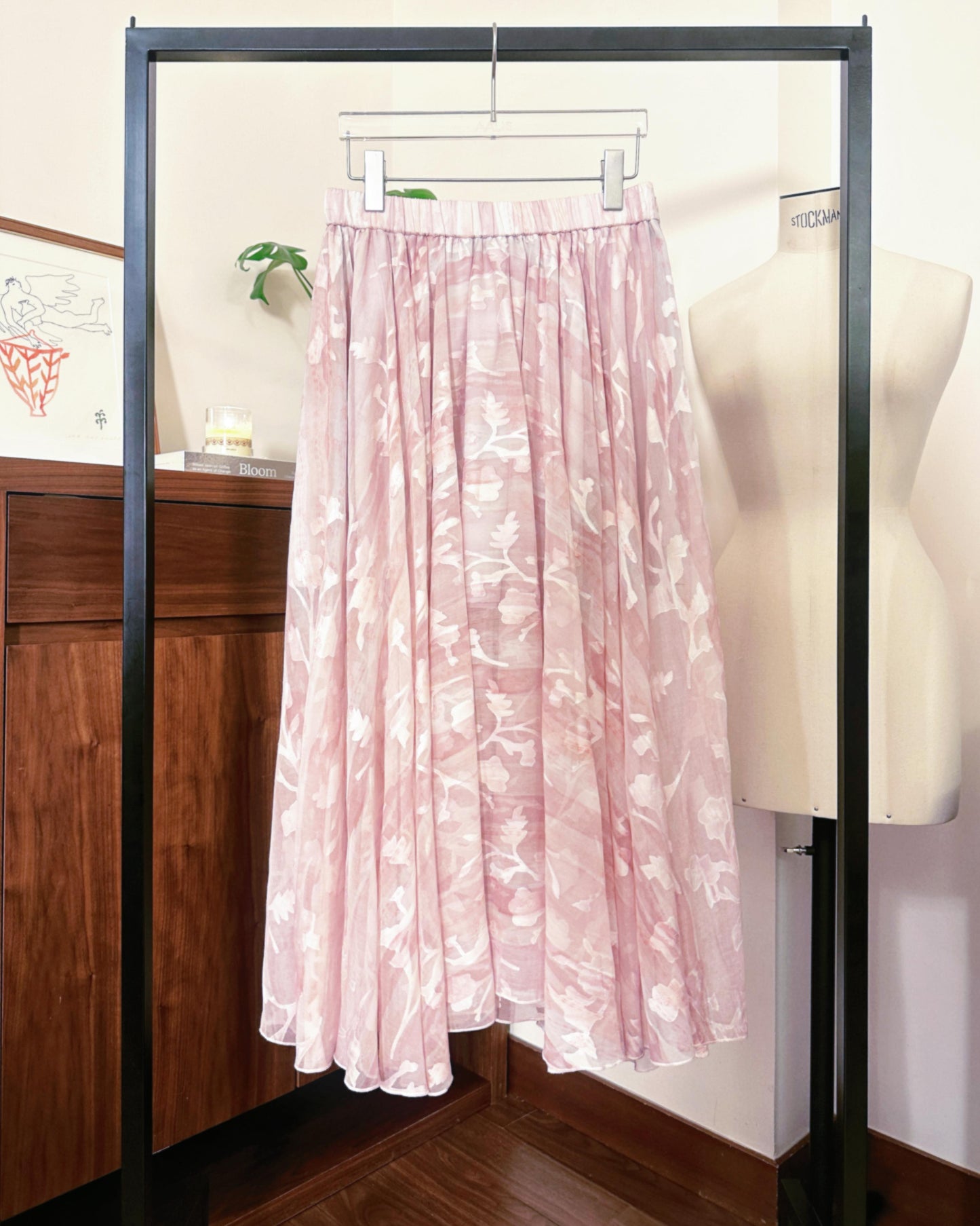 aalis HOLLIS chiffon skirt (Pink Mix)