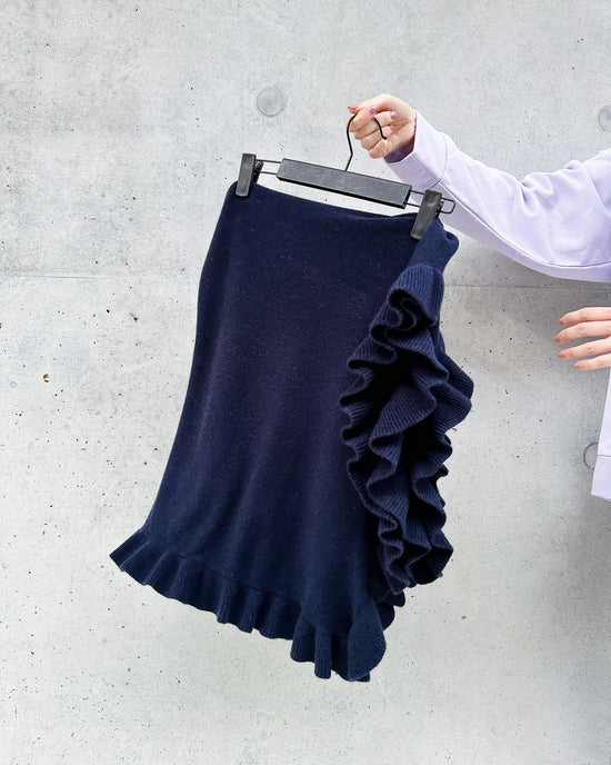 aalis LUCIE FW25 cashmere scarf (Dark blue)