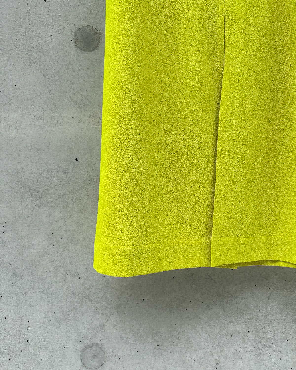 aalis MARNIE slit detail midi A line skirt (Neon Green)