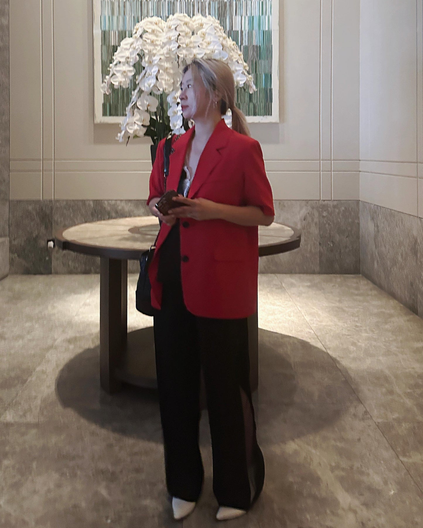 (Pre-order) aalis ADDI SS26 side netting panel straight legs pants (Black)