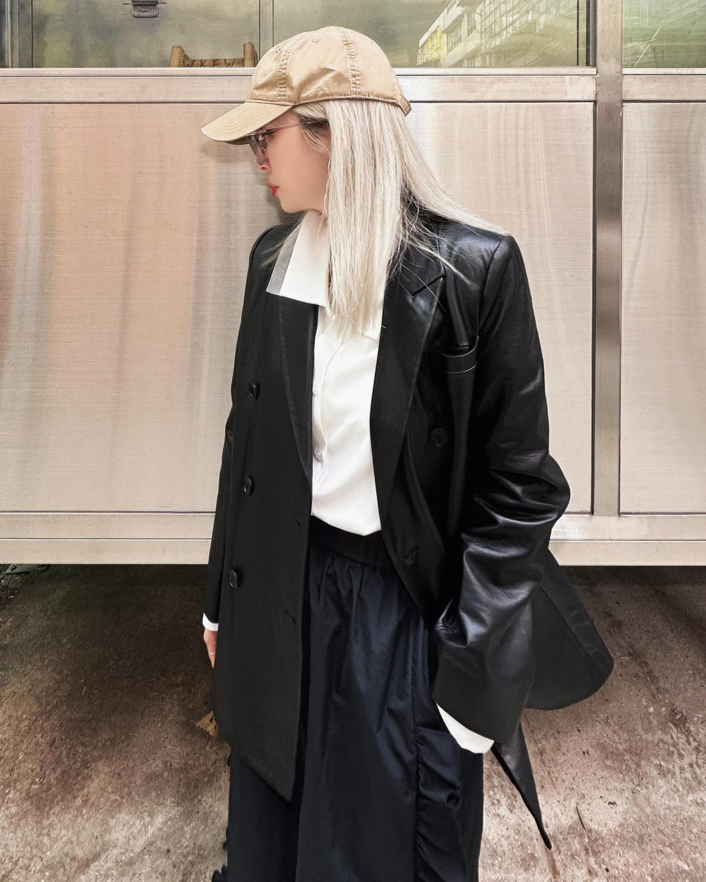 (Pre-order) aalis MONI leather blazer (Custom size)