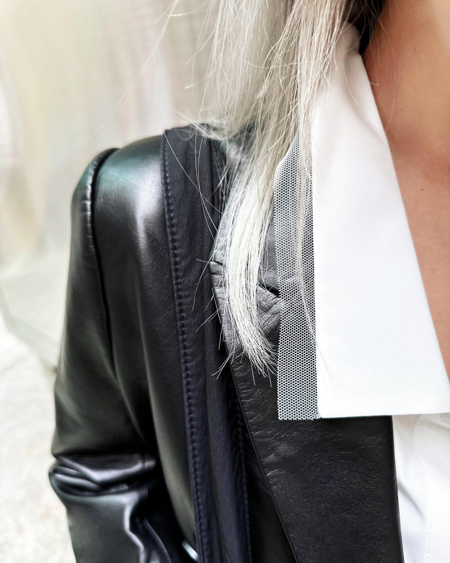 (Pre-order) aalis MONI leather blazer (Custom size)