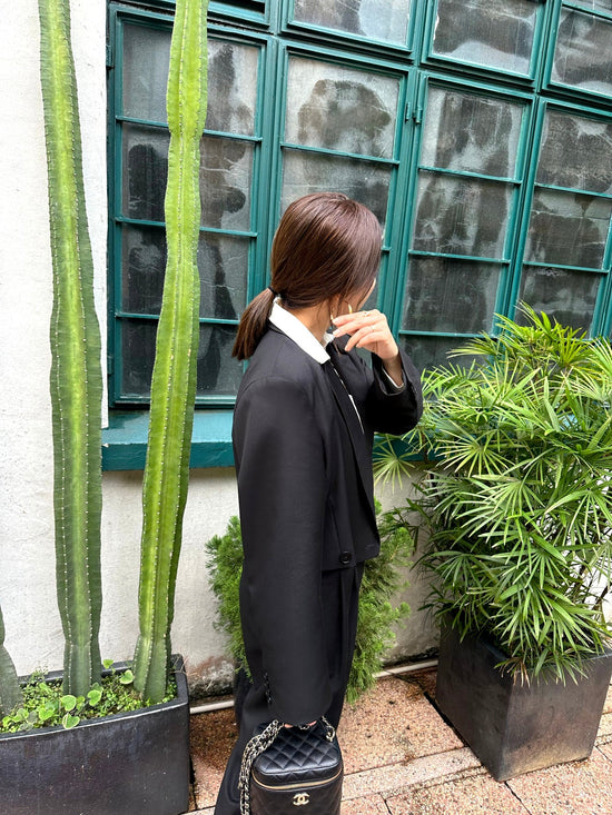 aalis NAYBLE suiting cropped blazer (Black)