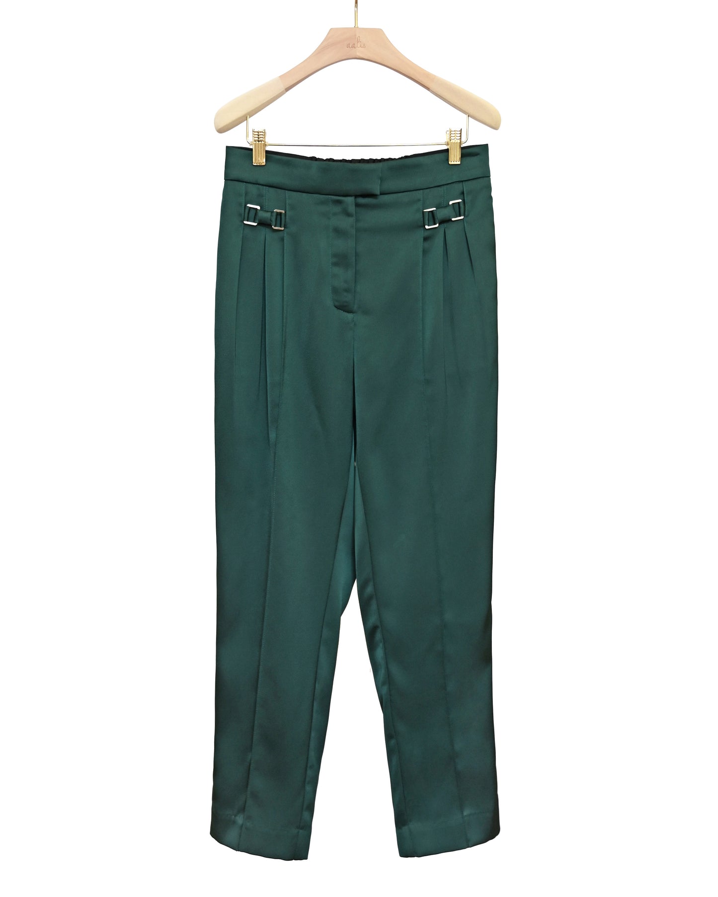 aalis BEGONA silver buckle pants (Green)