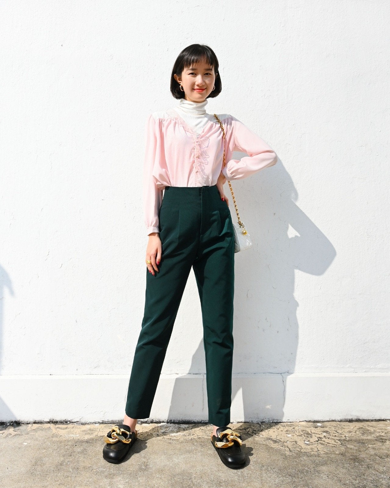 aalis FARHA baggy pants (Green)