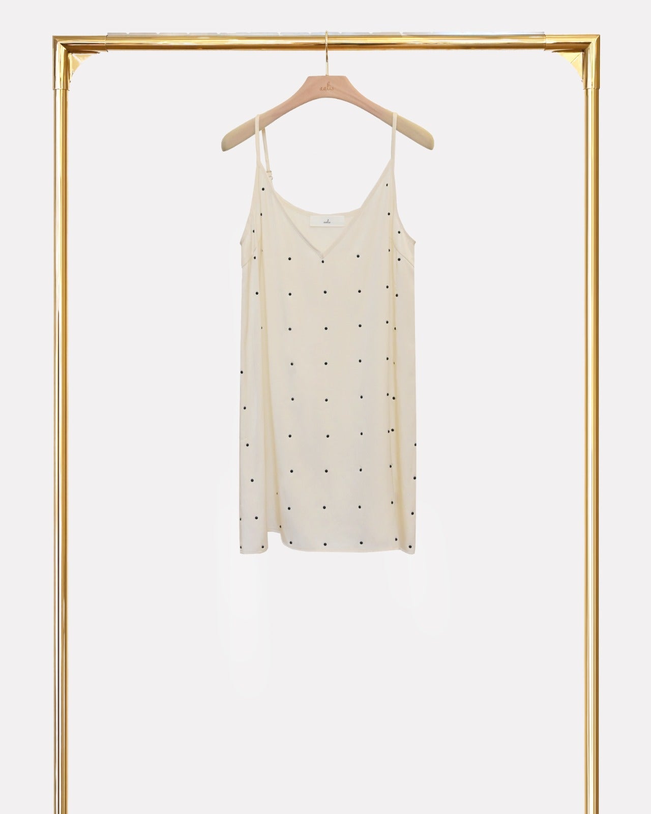 aalis HACHI studded slip dress (Ecru)