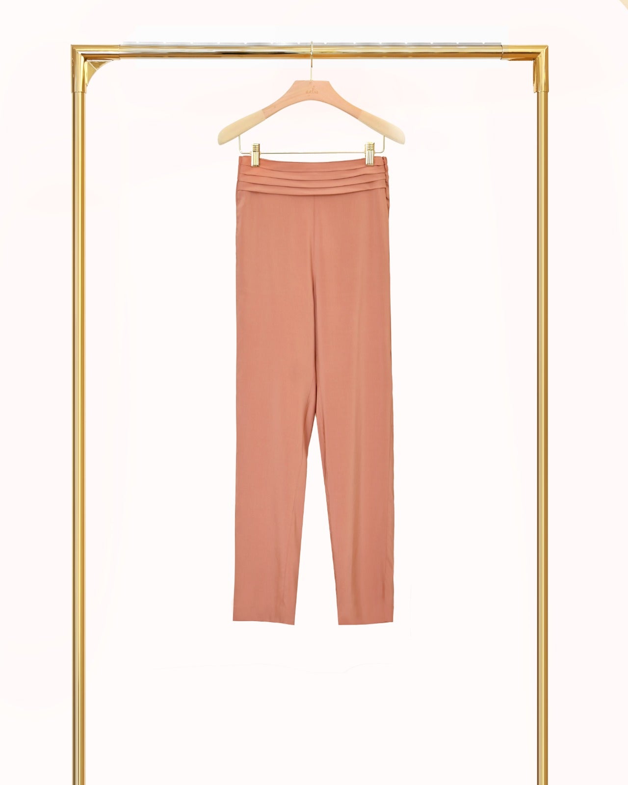 aalis BIAN cummerbund pants (Dark nude)