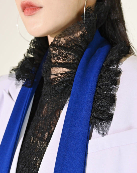 Load image into Gallery viewer, aalis HUE belt (Blue black lace)
