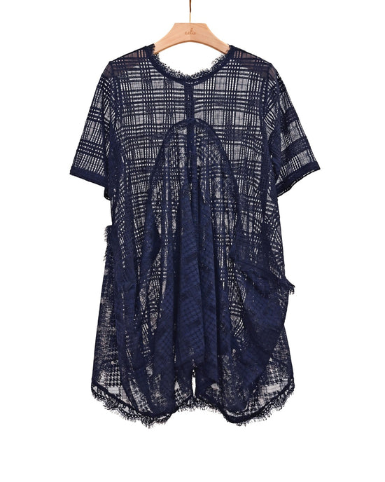 aalis CICI lace tunic tee dress (Navy)