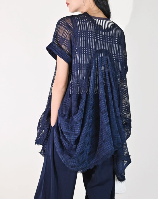 aalis CICI lace tunic tee dress (Navy)