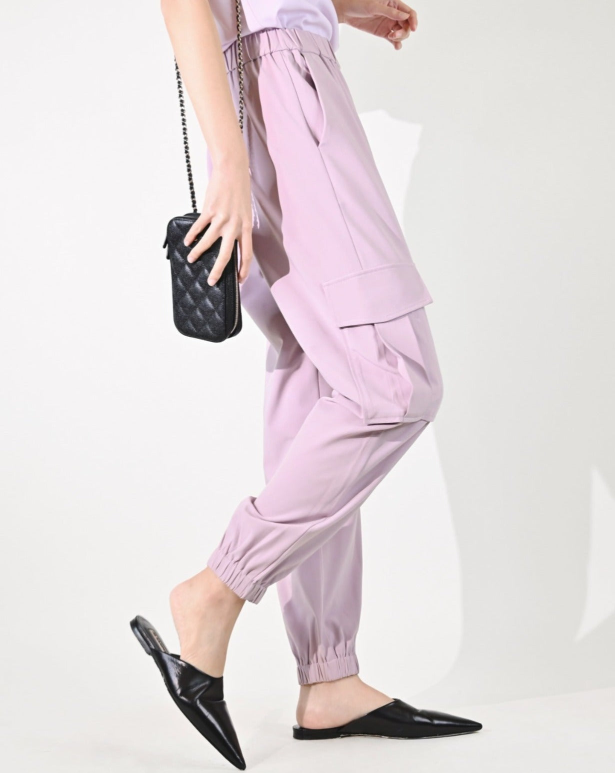 aalis FONG 工装裤（浅紫色）