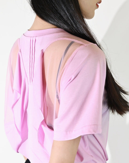aalis ADDYSON racer back mesh top (Pink)