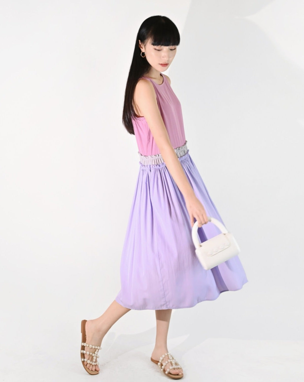 即日発送】 【新品未使用】AULA AILA✳︎LACE DRESS FLARE ロング