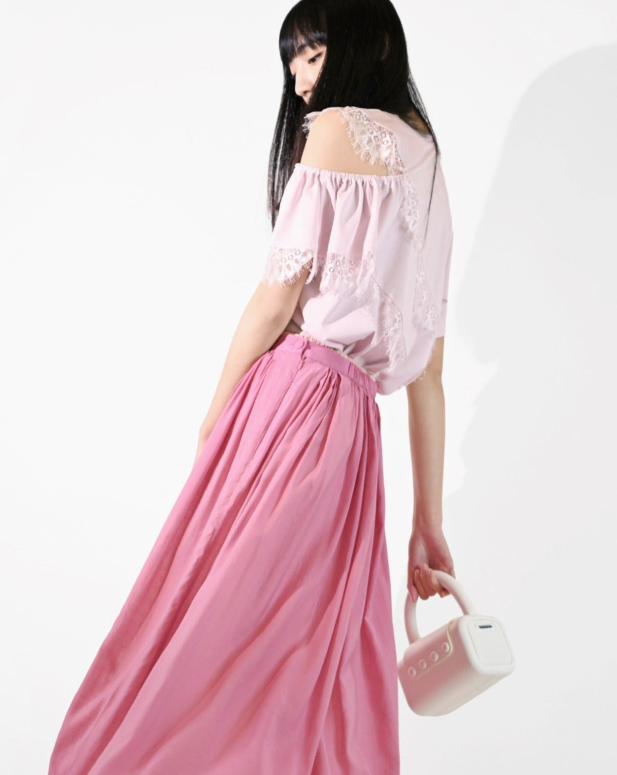 aalis HOOMI organza full skirt (Pink)